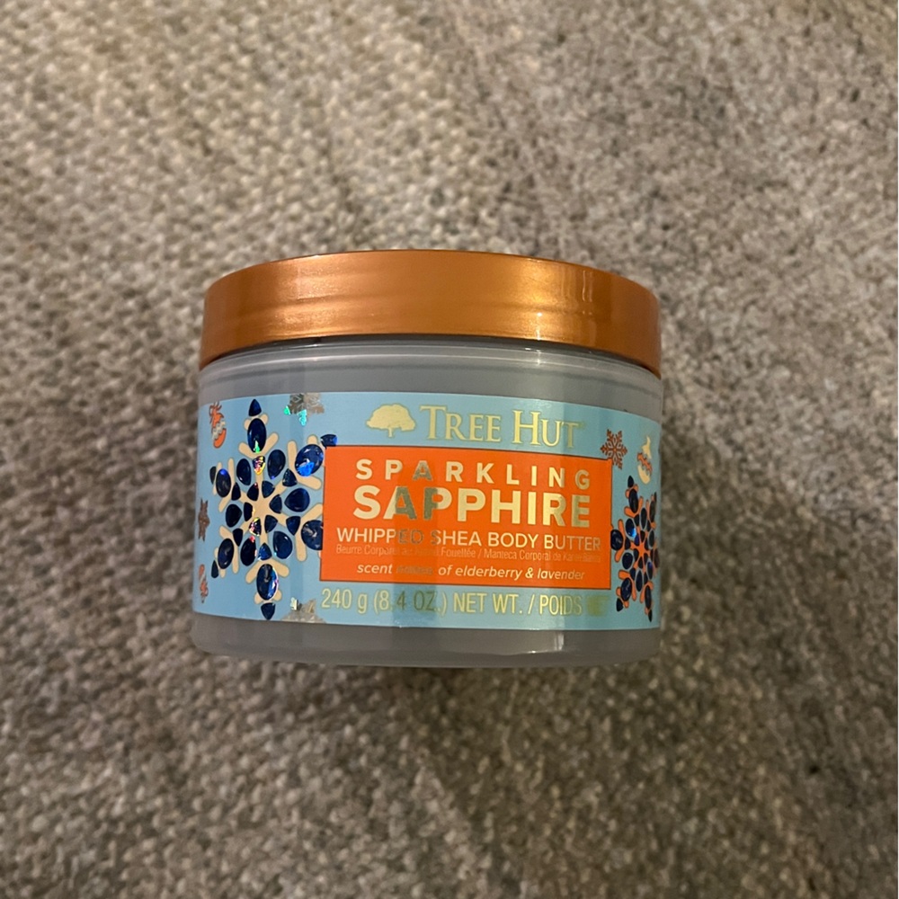 Tree Hut Sparkling Sapphire Whipped Shea Body Butter 8.4 oz